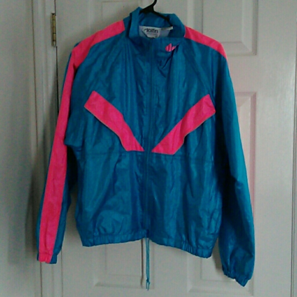 Blue/pink windbreaker